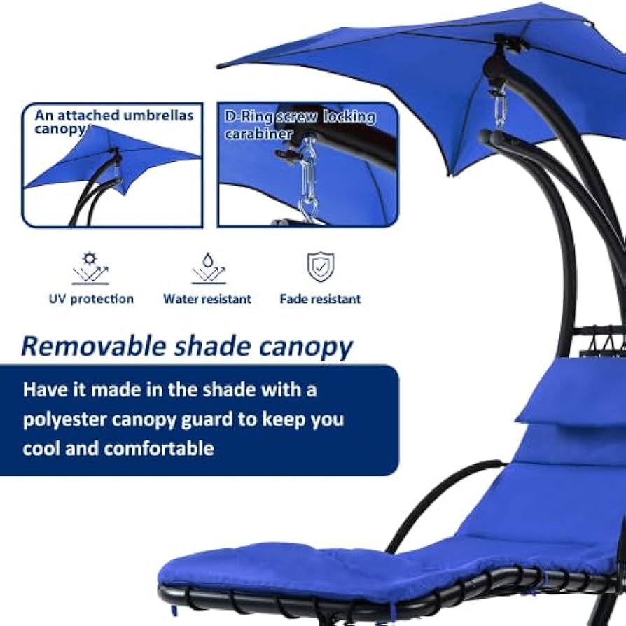 テーブル・チェア・ハンモック asimocrafts asigrille_ztable Amazon.com: S AFSTAR Hanging Chaise Lounger with Removable